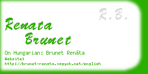 renata brunet business card